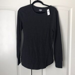 Waffle Knit Long-sleeve shirt